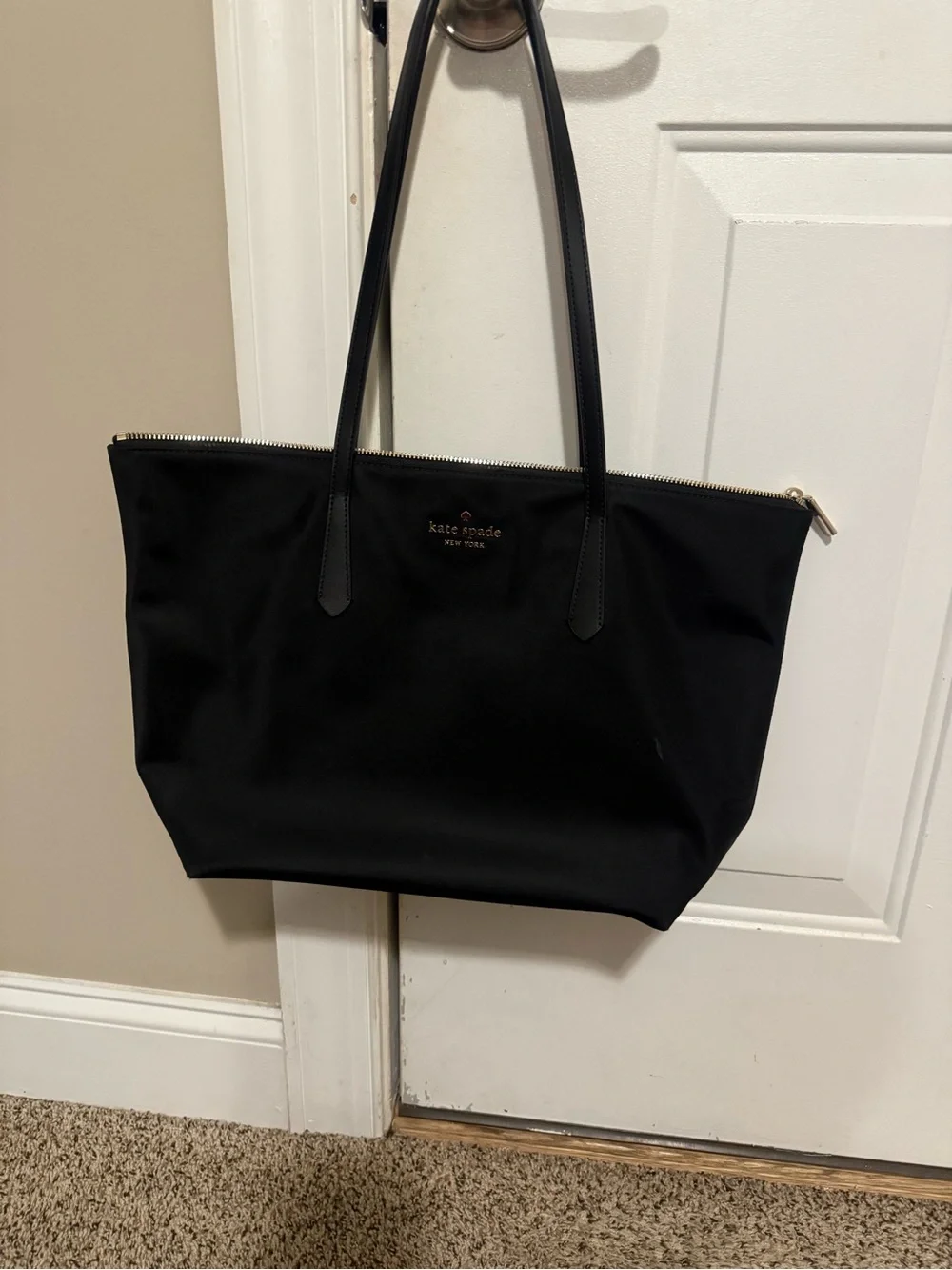 kate spade Black Kitt Nylon Tote Bag
